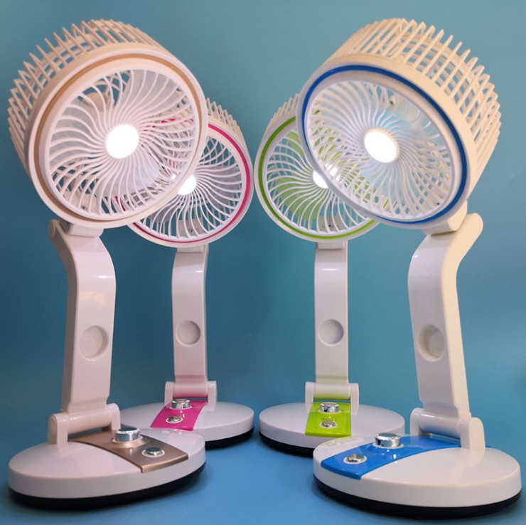 LR Rechargeable Folding LED Fan Light