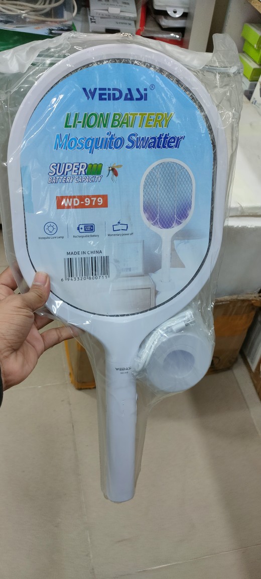 Weidasi WD-979 Electric Fly Mosquitoes Bat Insect Racket With LED Light