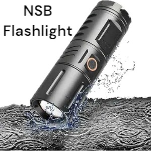 Rechargeable NSB LED Zambo Torch Light with Power Bank